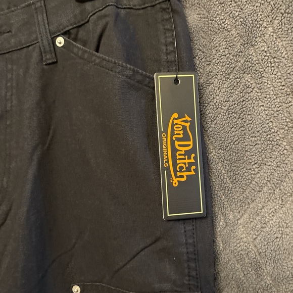Von Dutch Men's Dark Gray Cargo Pants - Picture 3 of 5